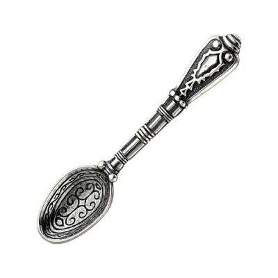 Серебряная сувенирная ложка Загребушка (для привлечения денег в кошельке)