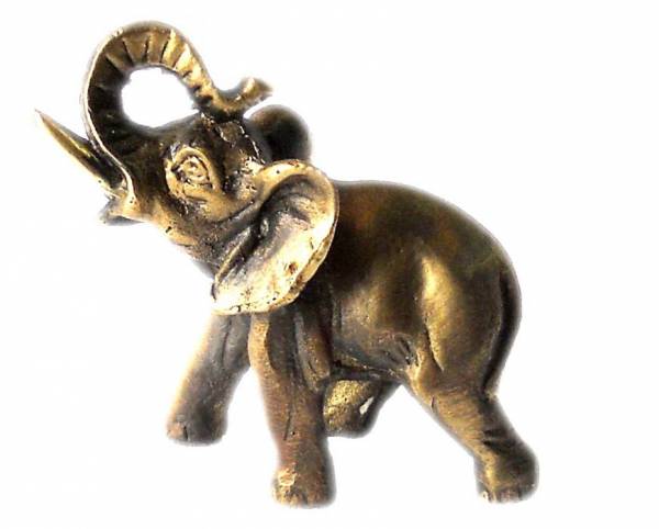 Бронзовая статуэтка Слон малый