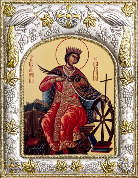 Икона именная Екатерина Святая ВеликомученицаФото 12773-01.jpg