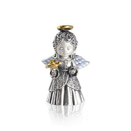 Серебряный колокольчик-миниатюра Ангел-Вера