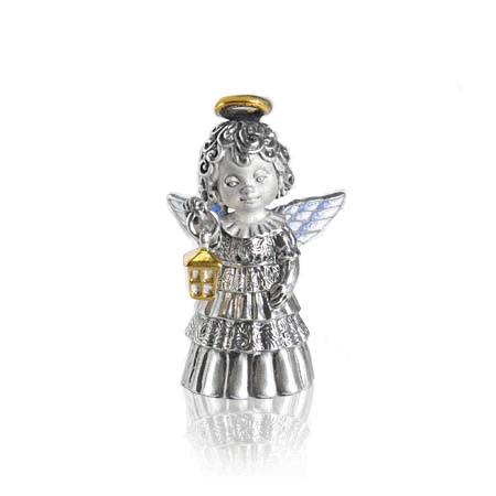 Серебряный колокольчик-миниатюра Ангел-Надежда