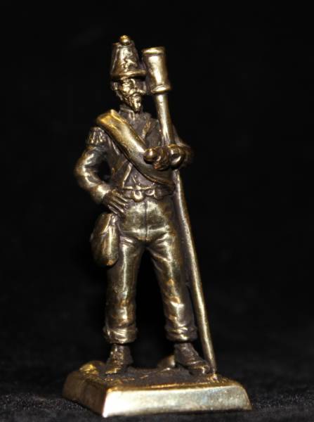 Бронзовая статуэтка Артиллерист (серия Французская пехота 1853-1856 гг..)