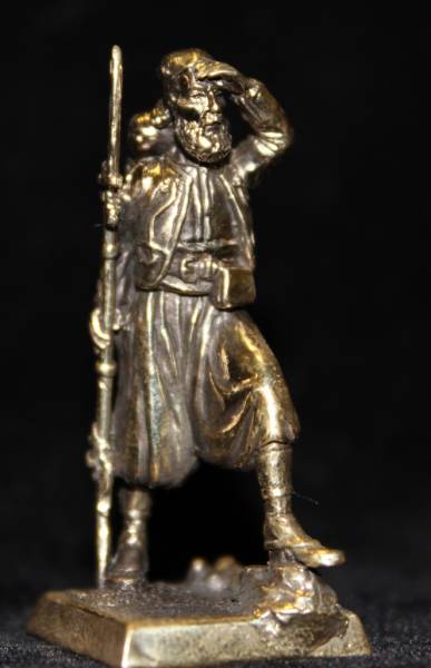 Бронзовая статуэтка Рядовой 3-го полка зуавов (серия Французская пехота 1853-1856 гг..)Фото 13516-01.jpg