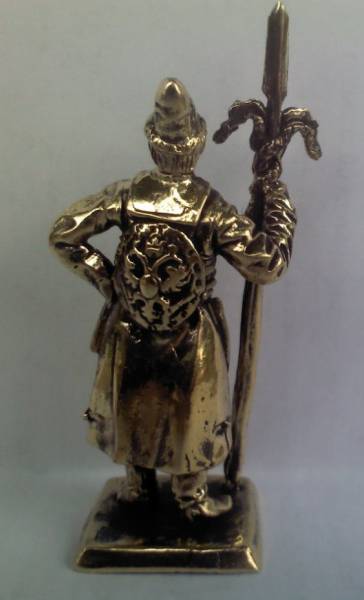 Бронзовая статуэтка Стрелец с протазаном (серия Стрельцы 17-го века)