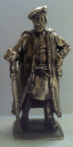 Бронзовая статуэтка Начальный человек (серия Стрельцы 17-го века)