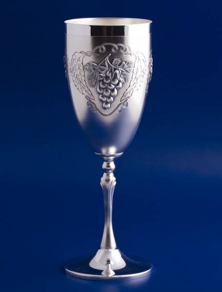 Серебряный бокал для шампанского Виноградная лоза