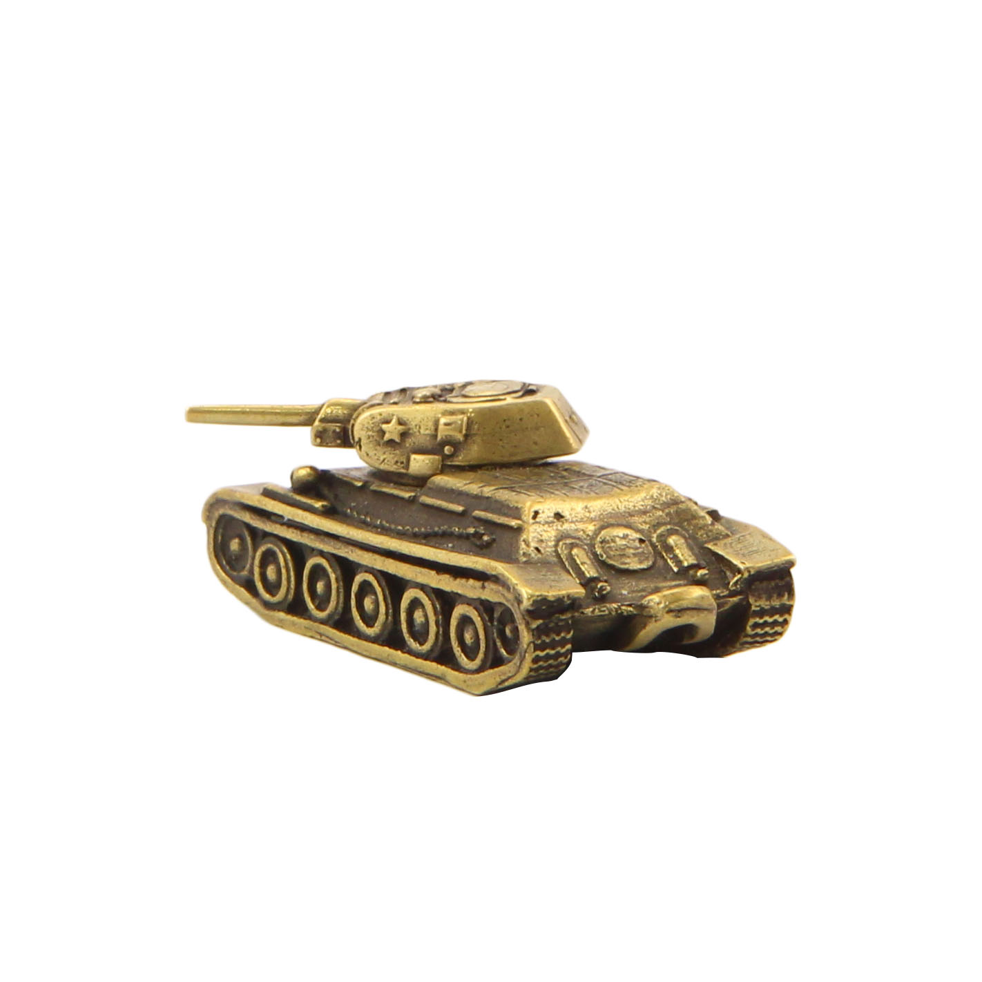Бронзовая статуэтка Танк Т-34-57 обр. 1941 годаФото 14600-03.jpg