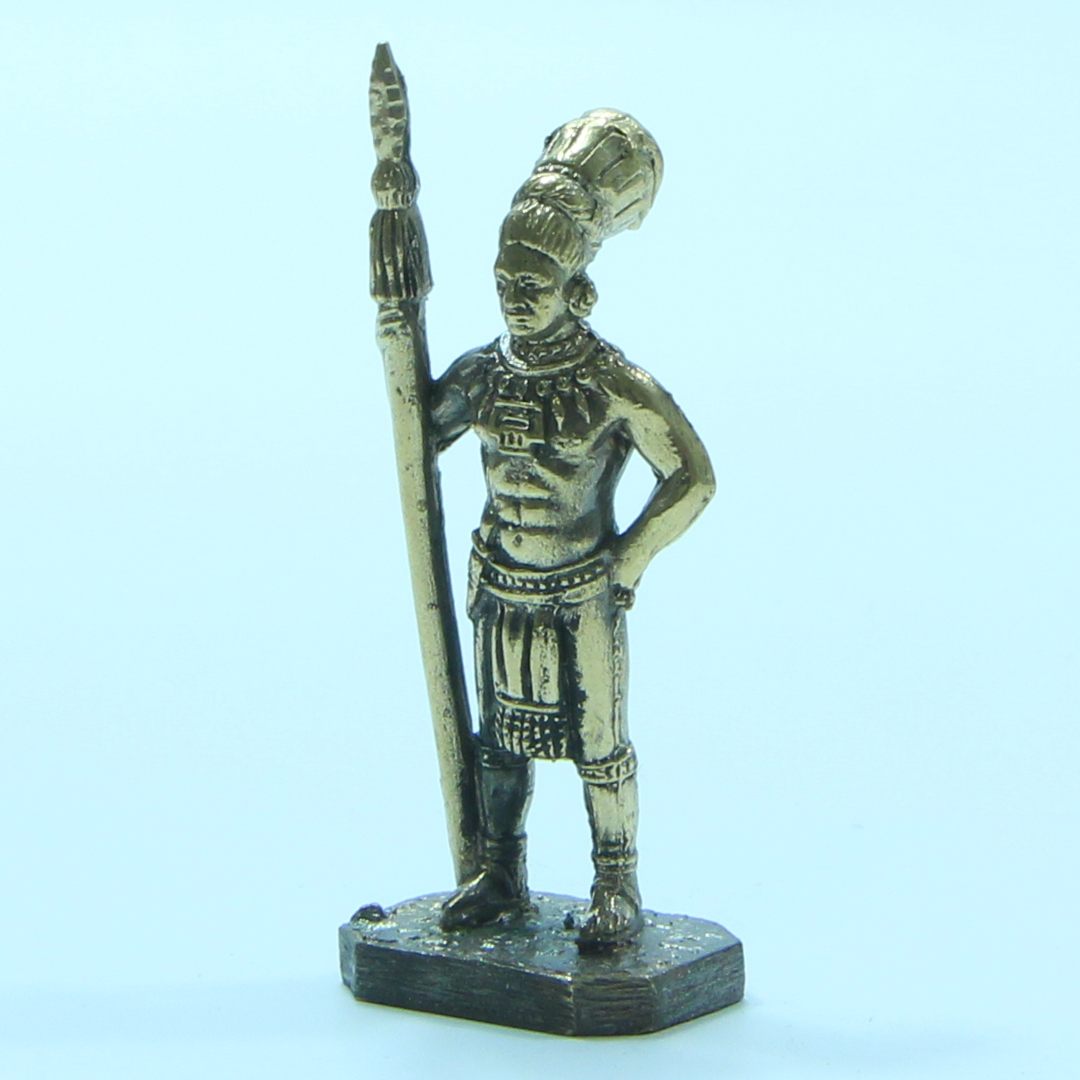 Бронзовая статуэтка Индеец с копьем (серия Индейцы Южной Америки)Фото 15072-03.jpg