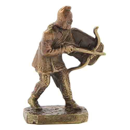 Бронзовая статуэтка Лучник со щитом (серия Скифы)Фото 15250-01.jpg