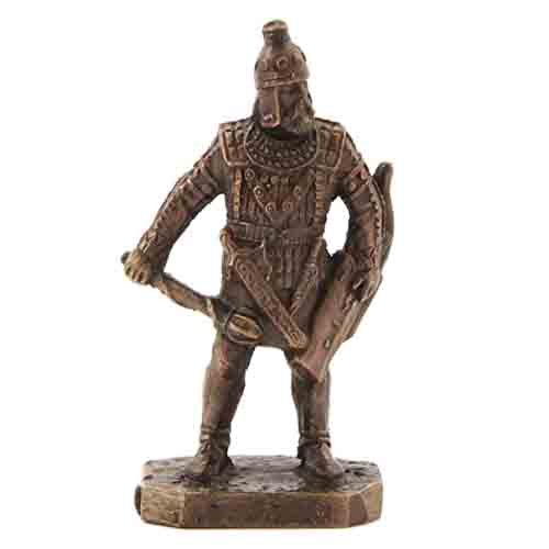 Бронзовая статуэтка Воин с луком и перначем (серия Скифы)Фото 15251-01.jpg