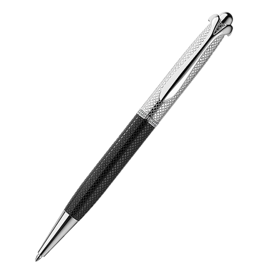 Серебряная ручка роллер Day Kit черная