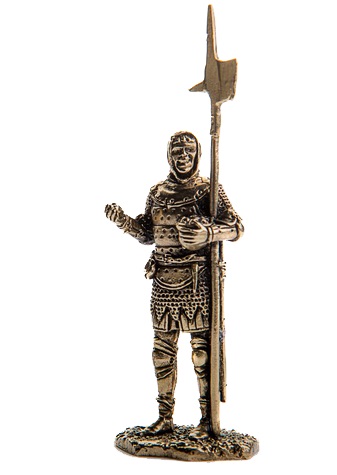 Бронзовая статуэтка Джон (серия Средневековая пехота. Столетняя война)