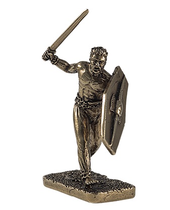 Бронзовая статуэтка Гальский воин (серия Галлы. Дополнение)