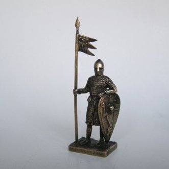 Бронзовая статуэтка Норманский рыцарь армии Вильгельма-Завоевателя (серия Рыцари)