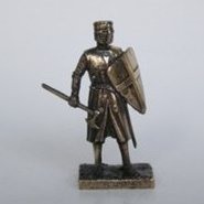 Бронзовая статуэтка Рыцарь крестоносец серединs XII века (серия Рыцари)