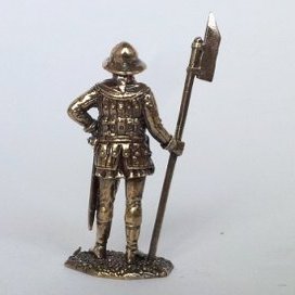 Бронзовая статуэтка Артиллерист с вуги (серия Средневековая катапульта)Фото 15981-02.jpg