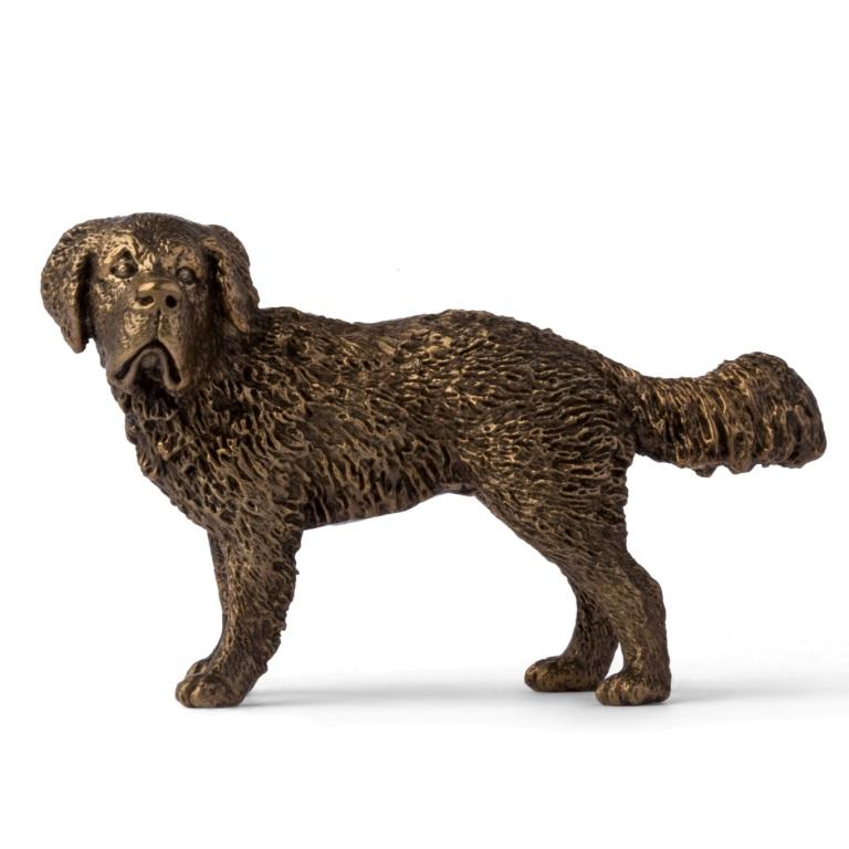 Бронзовая скульптура Собака сербернар