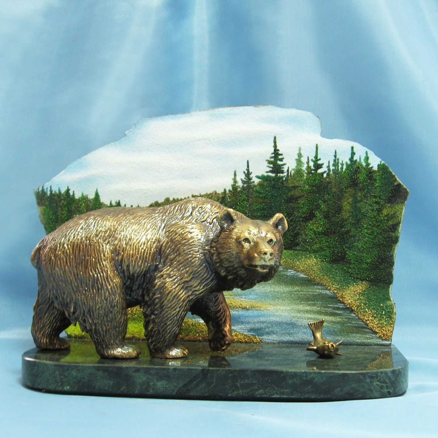 Бронзовая статуэтка Медведь Природа 2