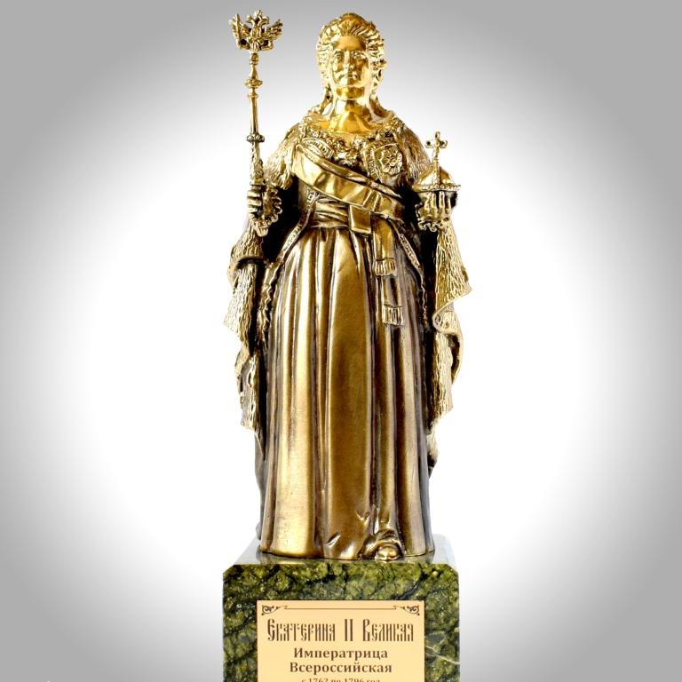 Бронзовая статуэтка Екатерина Великая
