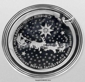 Серебряная закладка для книг Новый год (снято с производства)
