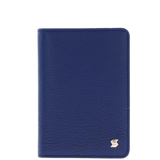 Синяяя кожаная обложка для паспорта SOLTAN 009 02 07Фото 20479-01.jpg