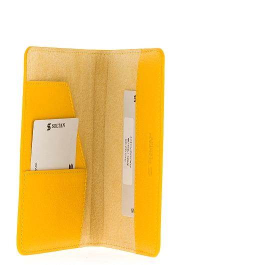 Желтая кожаная обложка для паспорта SOLTAN 012 02 08Фото 20487-02.jpg