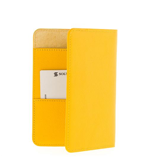 Желтая кожаная обложка для паспорта SOLTAN 012 02 08Фото 20487-03.jpg