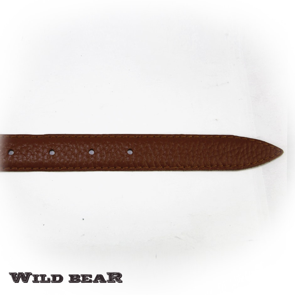 Коричневый кожаный ремень WILD BEAR Фото 20731-07.jpg