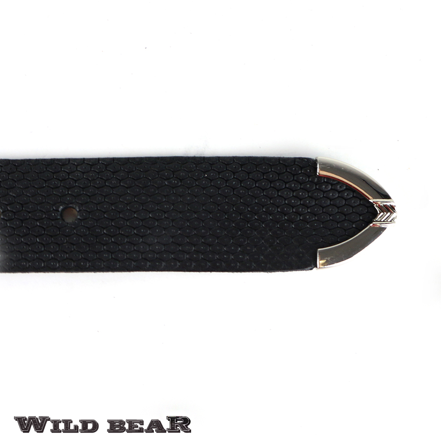 Темно-коричневый кожаный ремень WILD BEAR