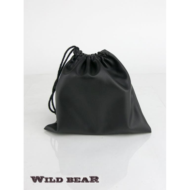 Классический черный кожаный ремень WILD BEARФото 21636-04.jpg