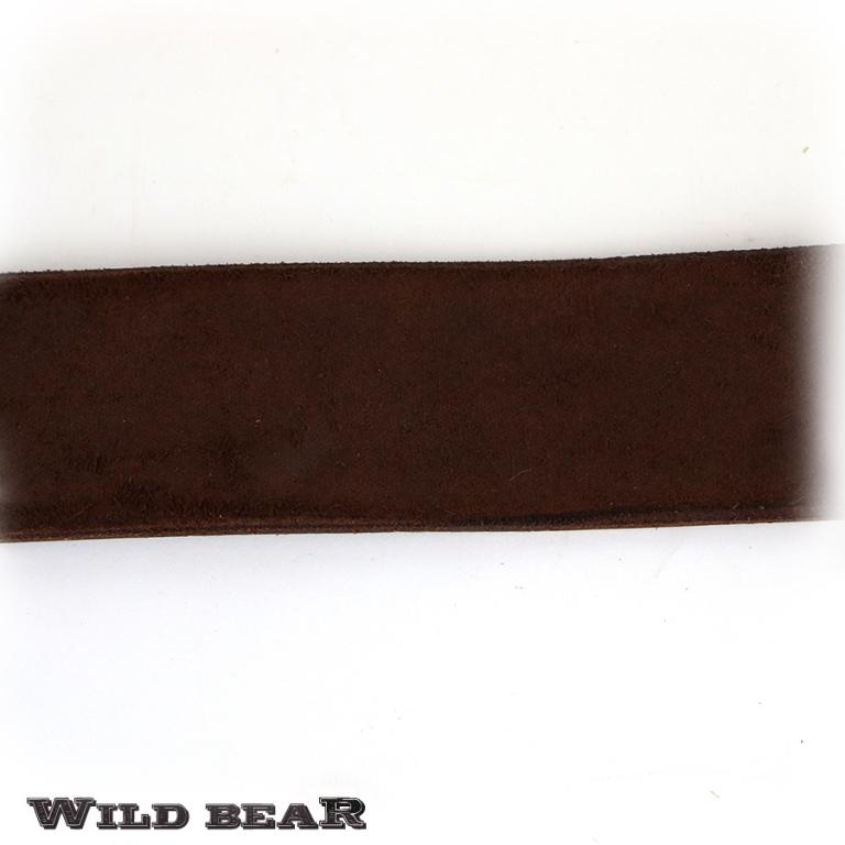 Бордовый кожаный ремень WILD BEAR 