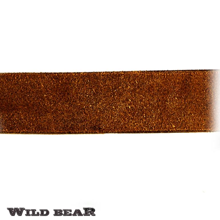 Светло-коричневый кожаный ремень WILD BEAR