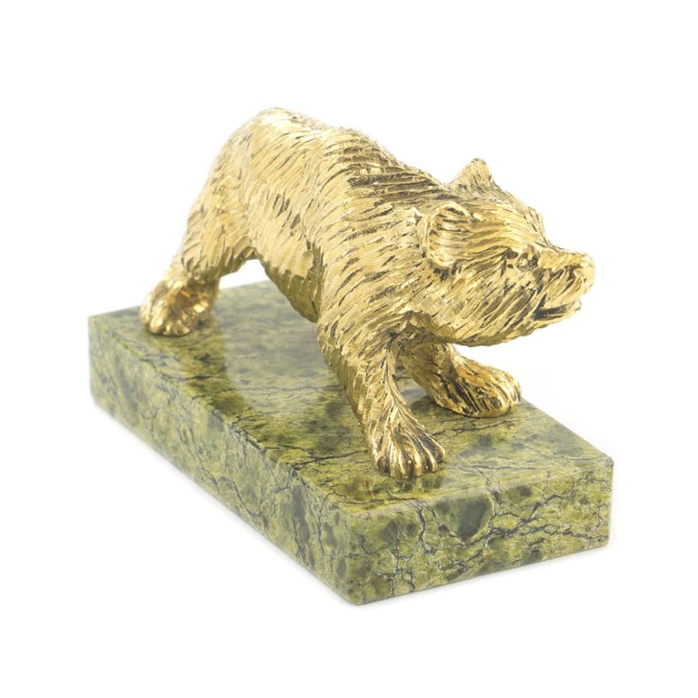 Бронзовая статуэтка Медведь худойФото 21812-02.jpg