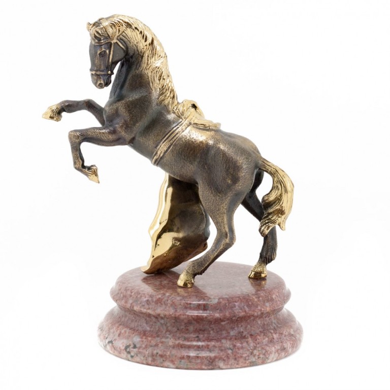 Бронзовая статуэтка Конь с попонойФото 21966-04.jpg