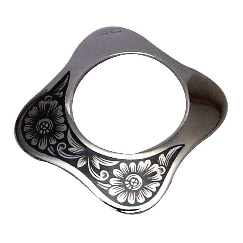 Серебряное кольцо салфеточное Черневой рисунок (снято с производства)