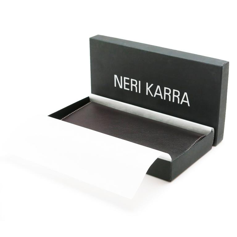 Коричневое кожаное портмоне с отделением для паспорта и автодокументов NERI KARRA 0318 03 49В