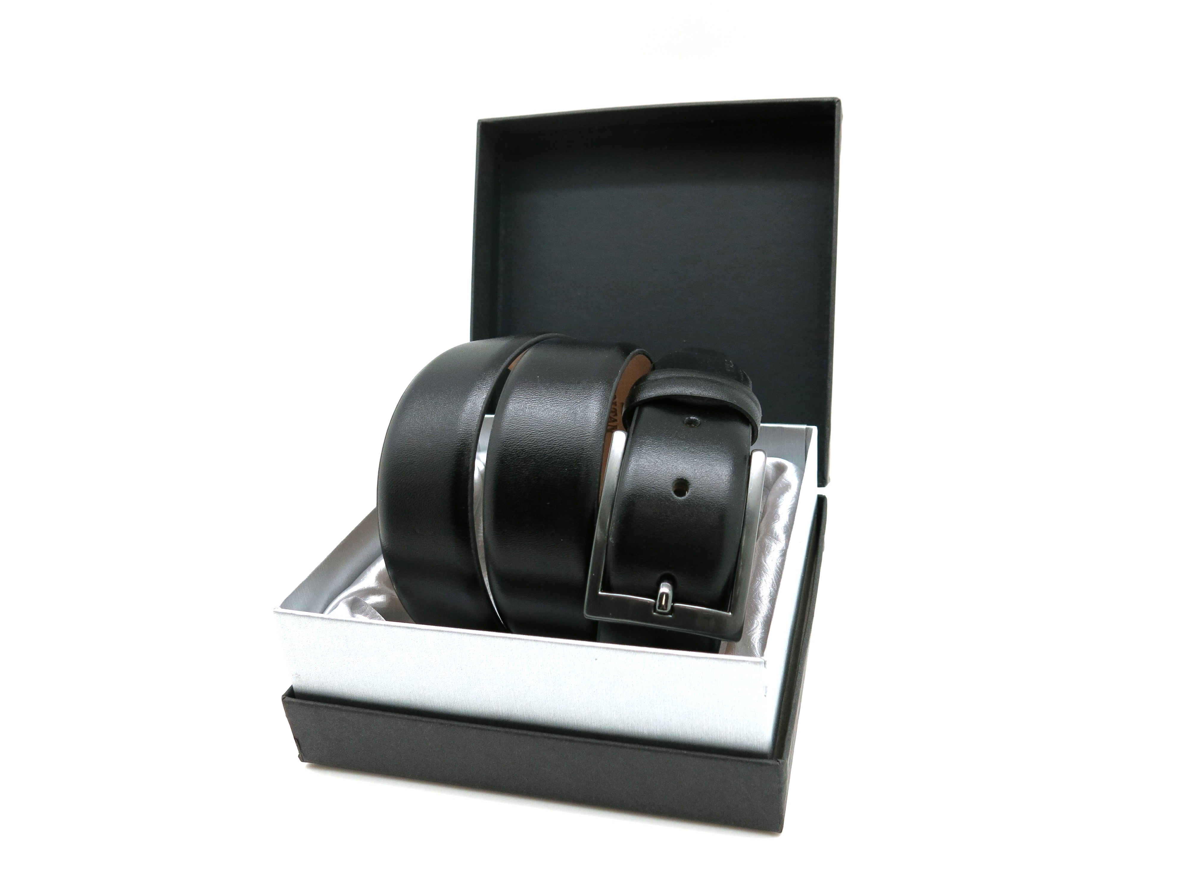 Классический черный кожаный ремень Soltan 2101 01/135Фото 22843-03.jpg