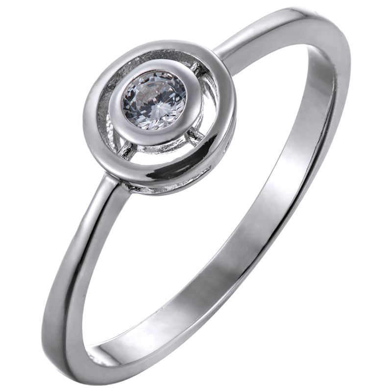 Серебряное кольцо  LLR 460 16,5 (Куб. Циркон)  (снято с производства)