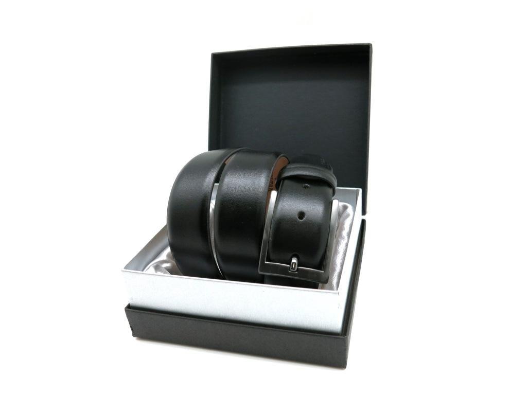 Классический черный кожаный ремень Soltan 2101 01/125Фото 23005-06.jpg