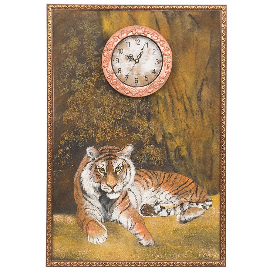 Часы с картиной Тигр