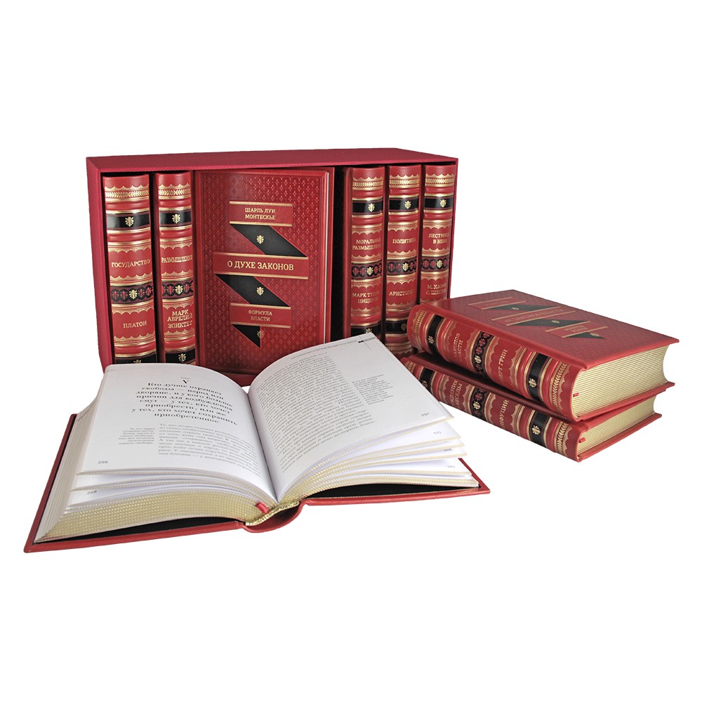 Книга в кожаном переплете Формула власти. Комплект из 9 книг в коробеФото 24142-02.jpg