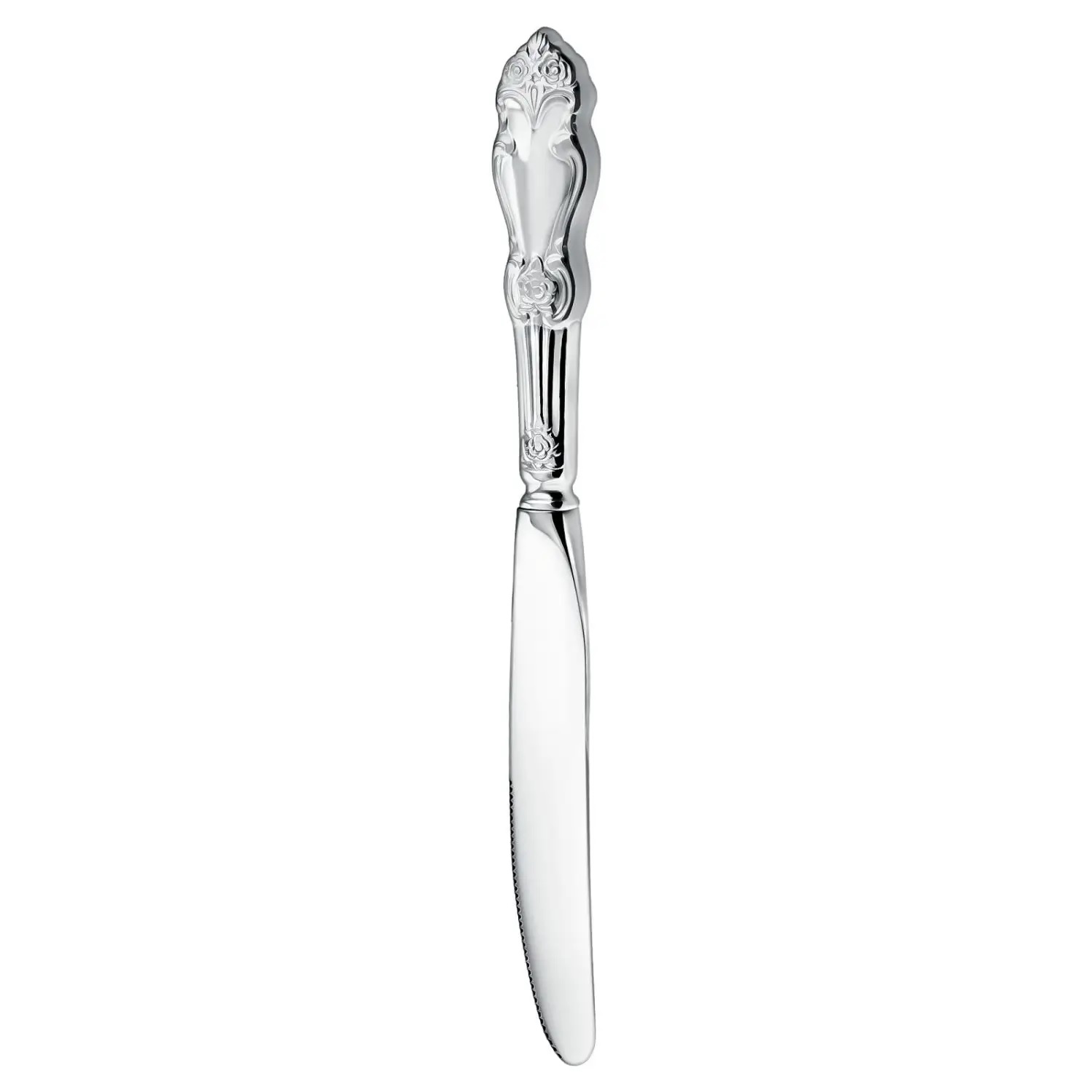 Посеребренный десертный нож Серебряная розаФото 25767-01.jpg
