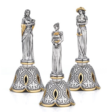 Набор серебряных колокольчиков Три сестры