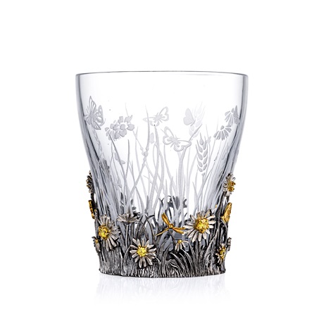 Серебряный стакан для воды РомашкаФото 26454-01.jpg