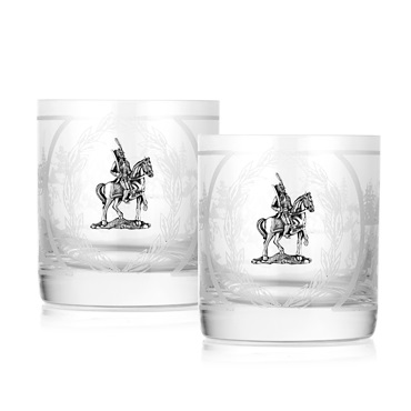 Набор стаканов с серебряной накладкой Гусарская балладаФото 26460-01.jpg