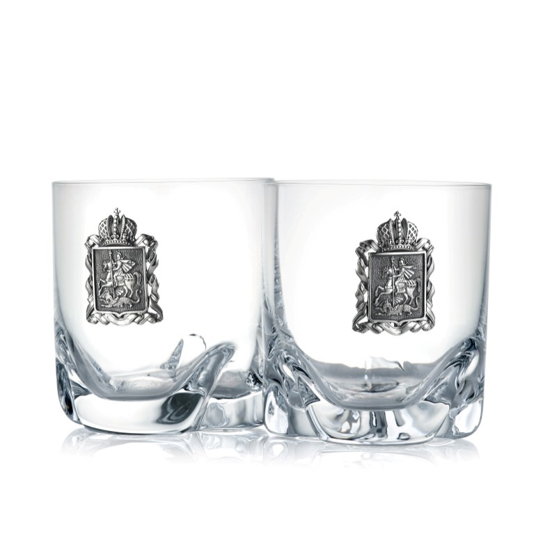 Набор стаканов с серебряной накладкой МедведьФото 26467-01.jpg