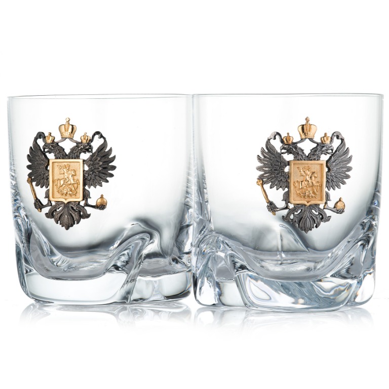 Набор стаканов с серебряной накладкой РодинаФото 26475-01.jpg