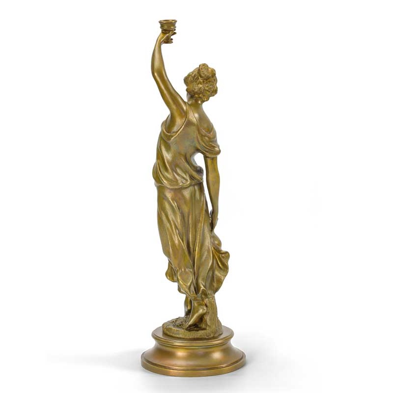 Бронзовая скульптура Танцовщица с чашей