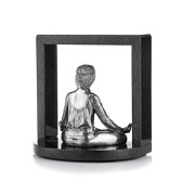 Серебряная скульптура Медитирующая девушкаФото 27138-02.jpg