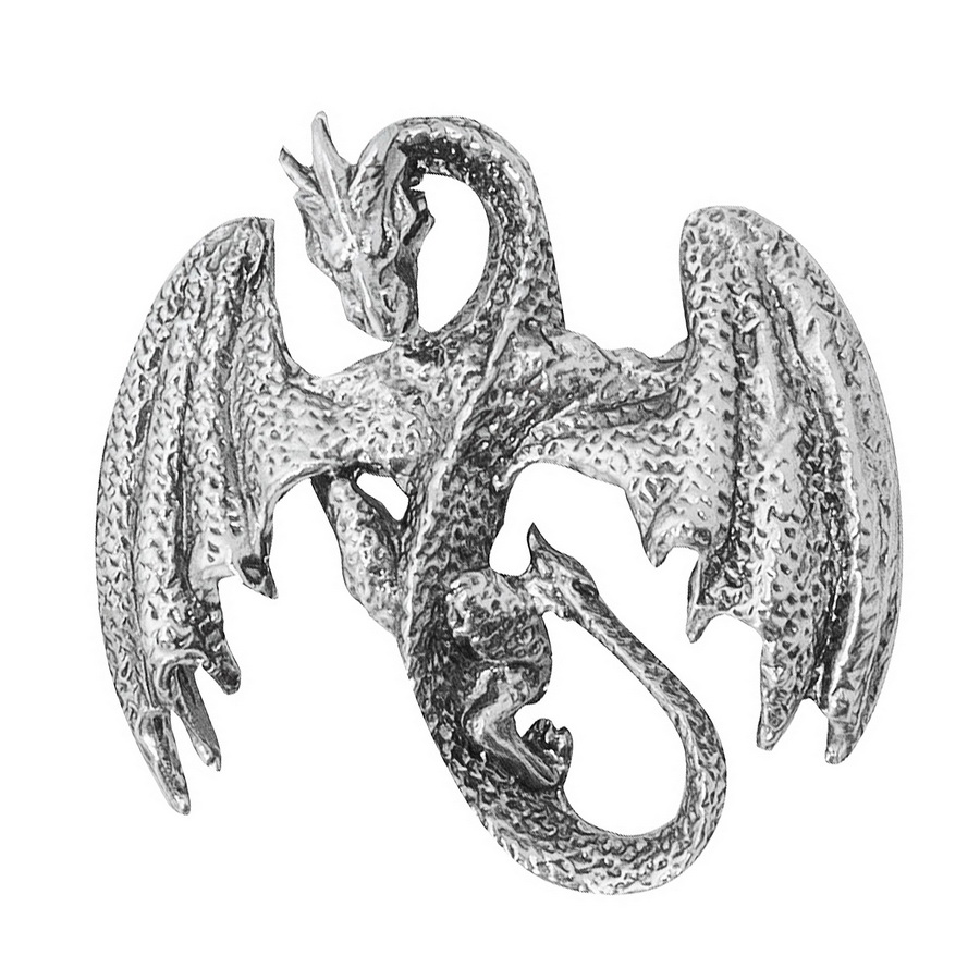 Серебряная подвеска Дракон (Подарок на Год Дракона)